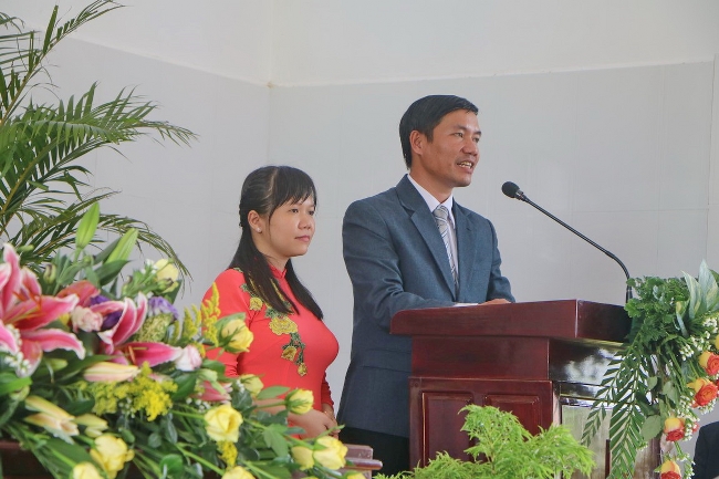 MSNC Võ Anh Kiệt – tân Quản nhiệm bày tỏ tâm chí. 